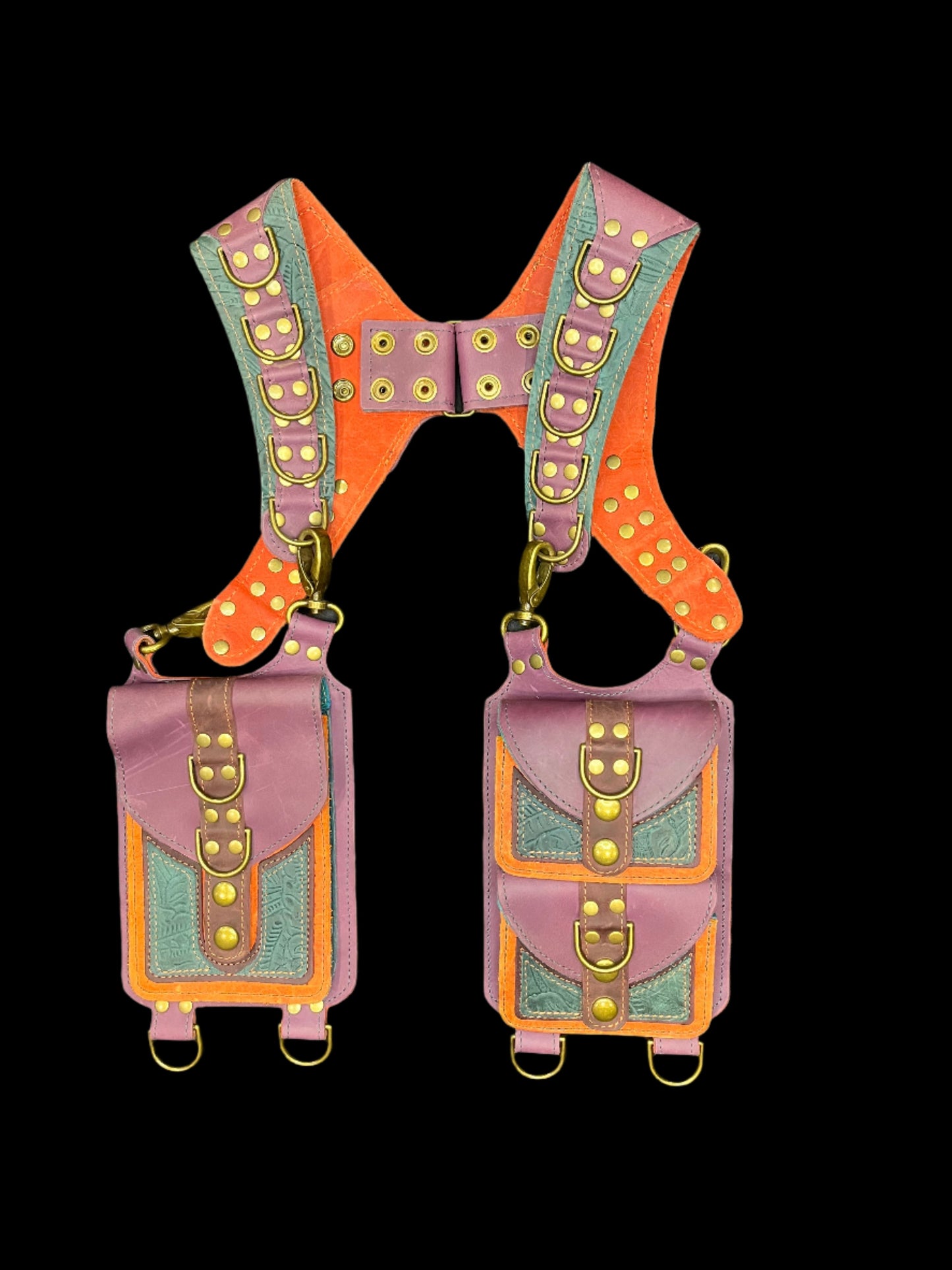 Desert Ride holster laid flat on a black background