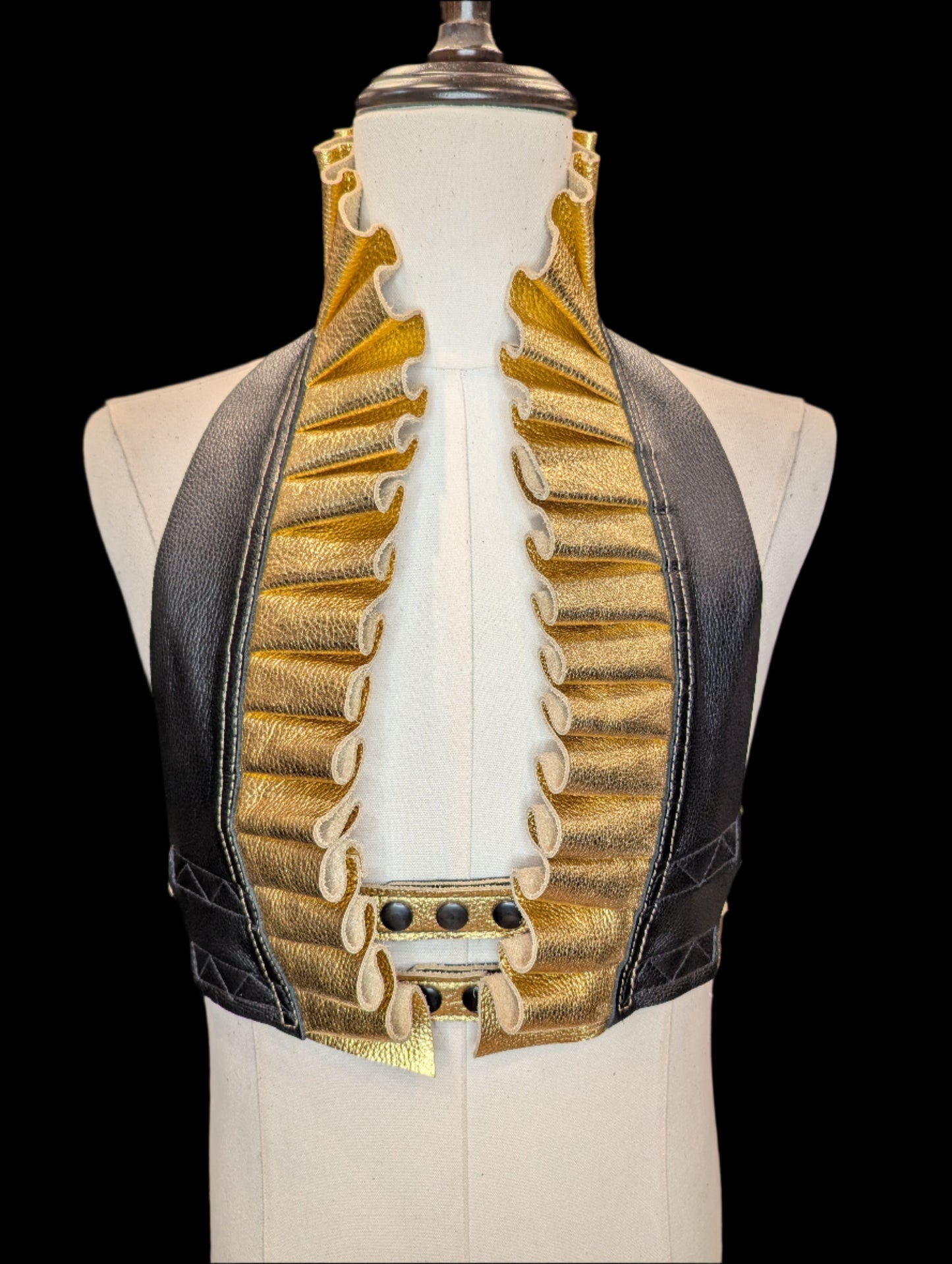 Gatsby Ruff Tops - Gold