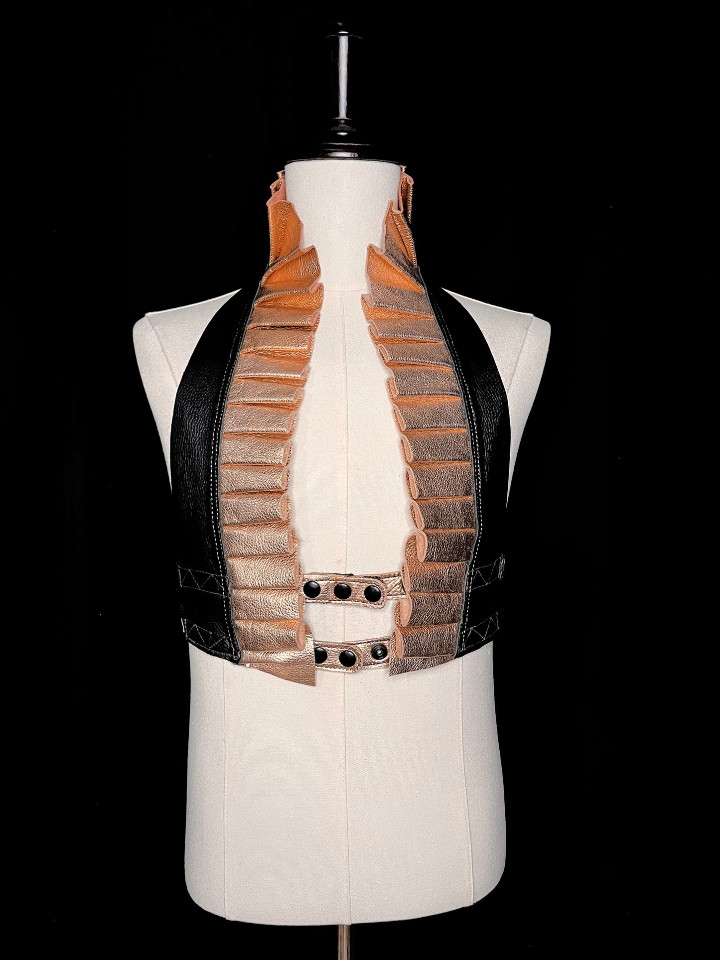 Rose Gold Ruff Top
