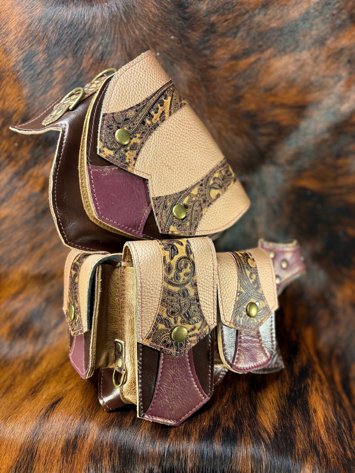 Sepia Regal Belt B (Sized to Order)