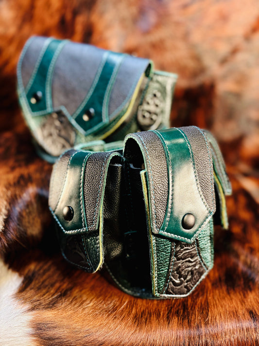 Fixated on Verdigris Regal Belt B (Sized to Order)