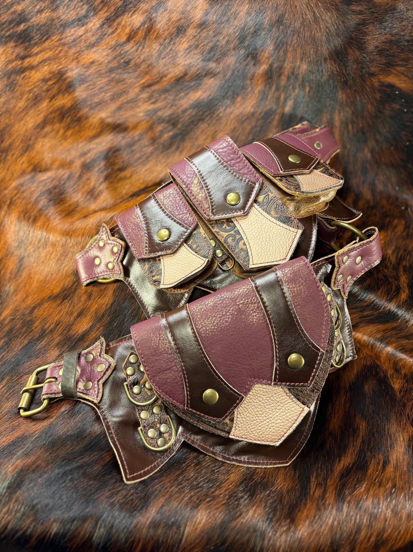 Sepia Regal Belt A (Sized to Order)