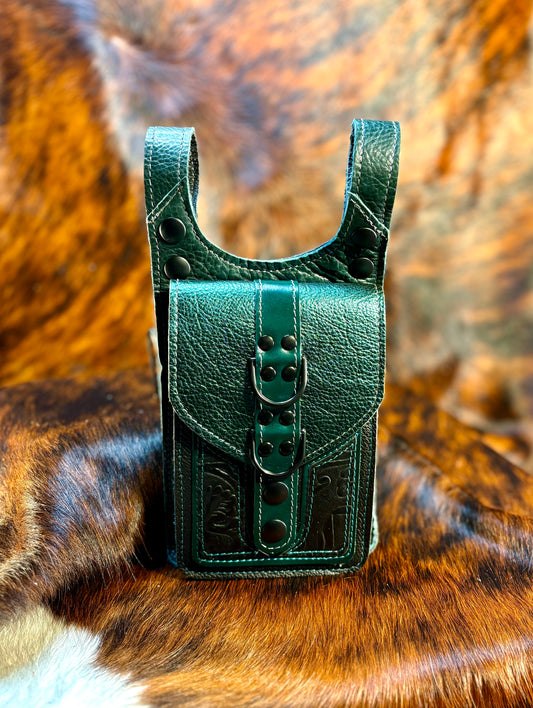 Fixated on Verdigris Thigh Bag A