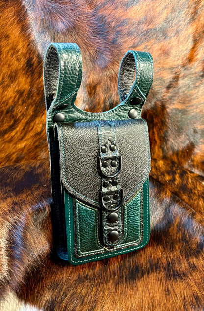 Fixated on Verdigris Thigh Bag D
