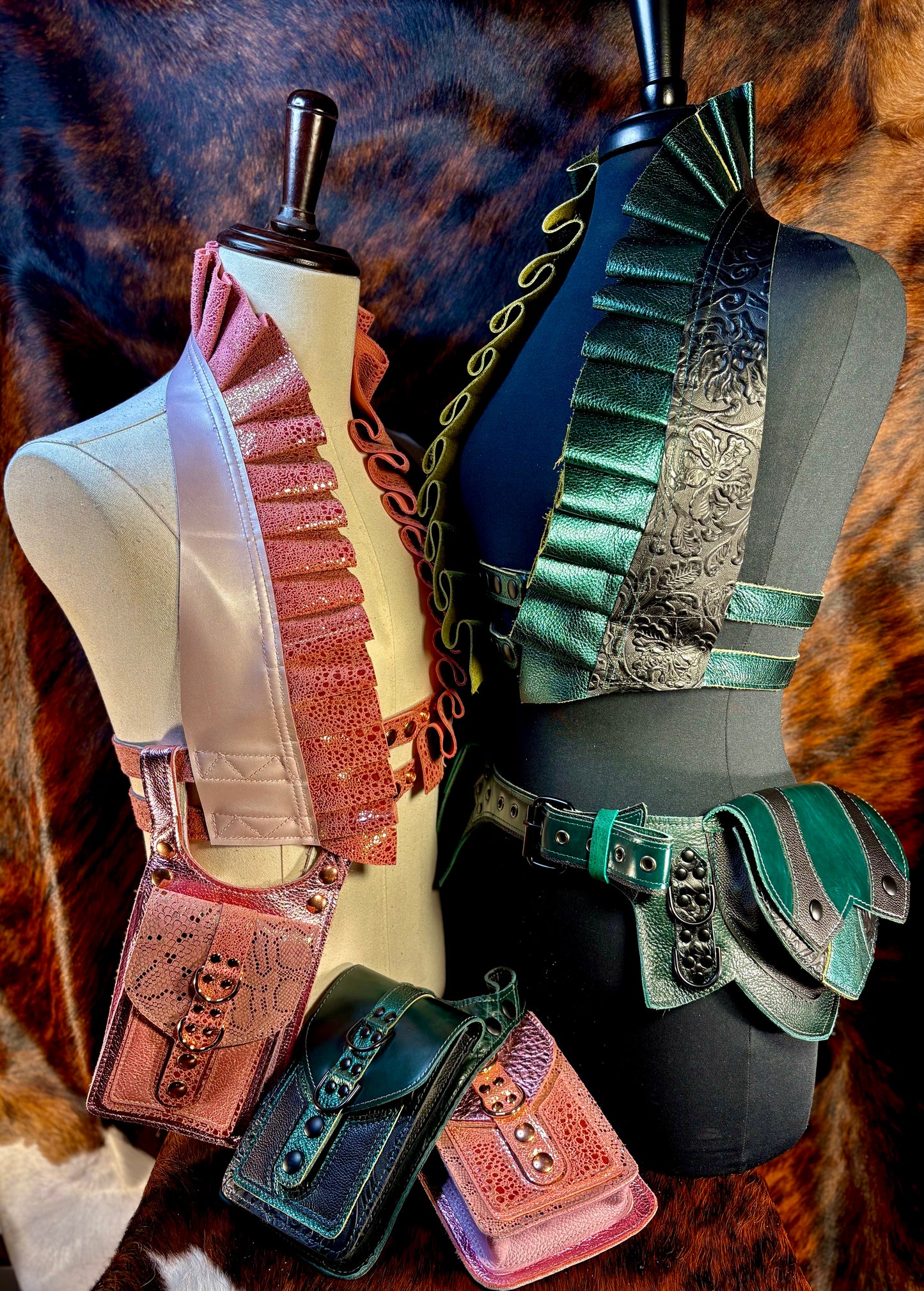 Fixated on Verdigris Ruff Top