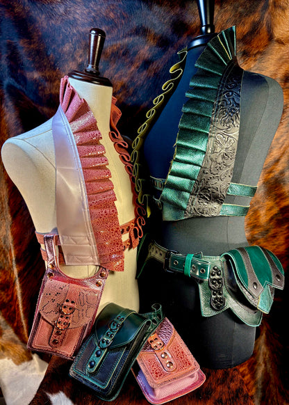 Fixated on Verdigris Ruff Top