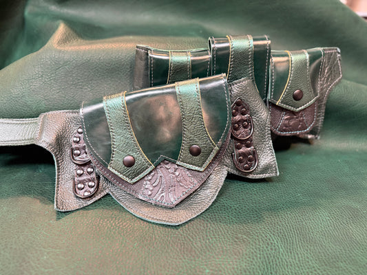 Fixated on Verdigris Regal Belt E (Sized to Order)