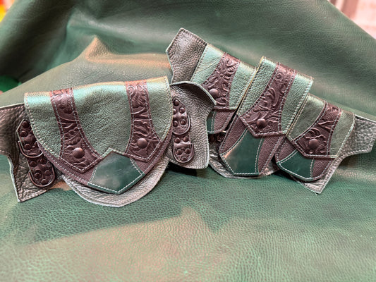 Fixated on Verdigris Regal Belt F (Sized to Order)