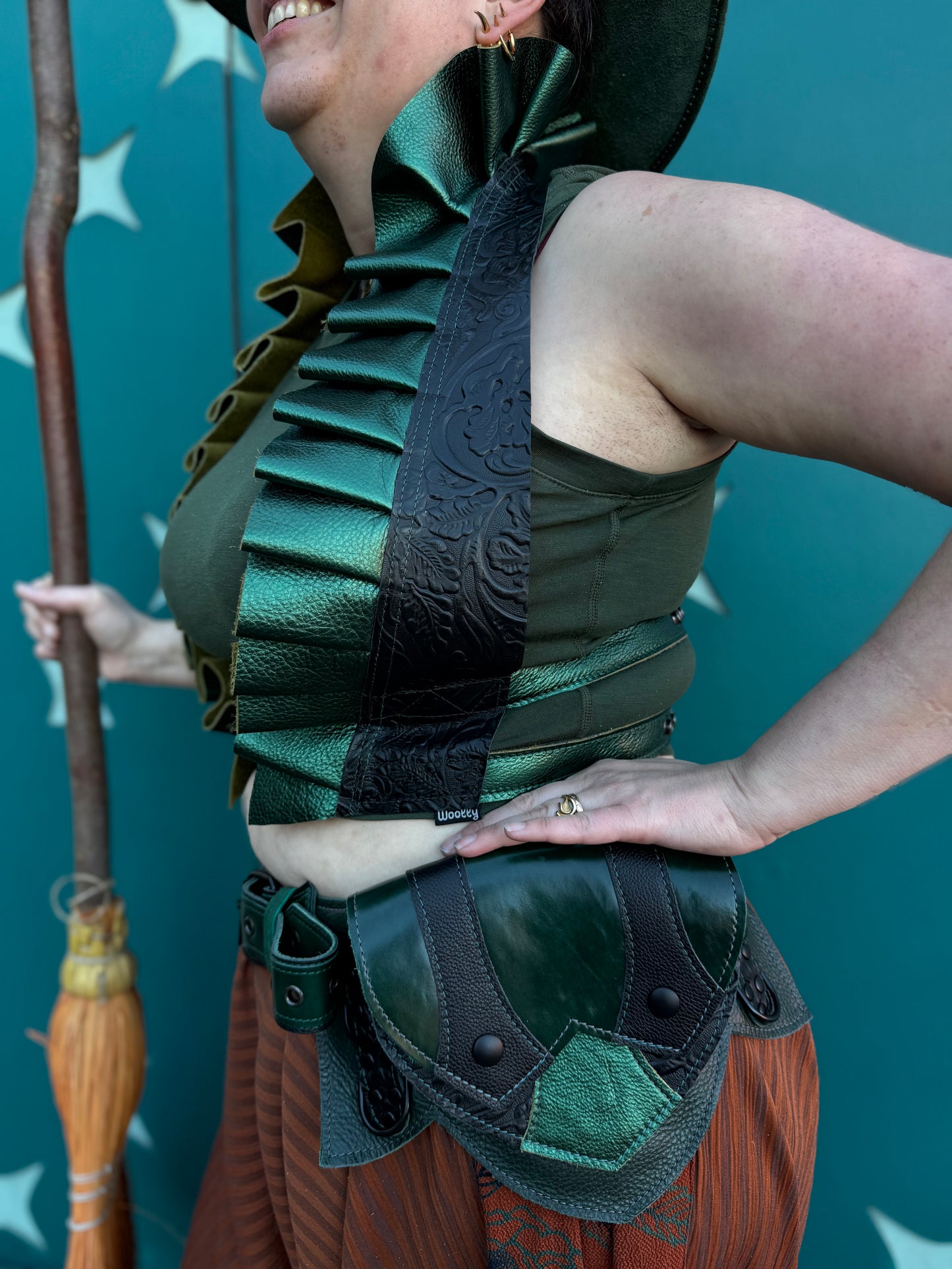 Fixated on Verdigris Regal Belt A (Sized to Order)