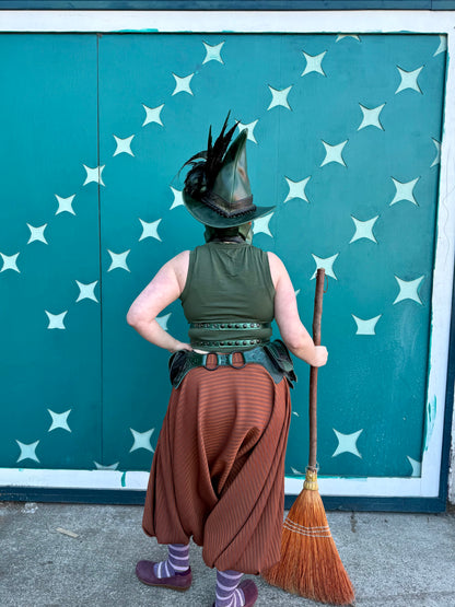 Fixated on Verdigris Ruff Top