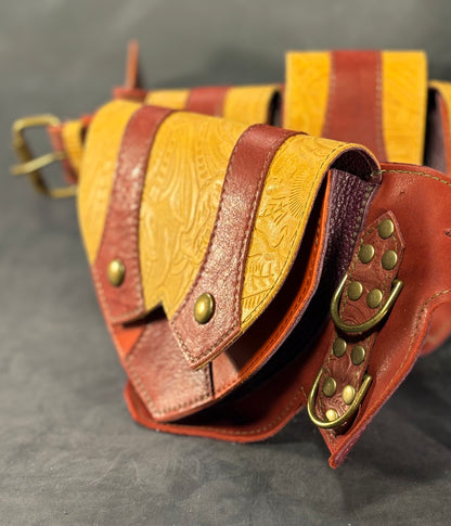 Sunflower Regal Belt (B) (Sized to Order)