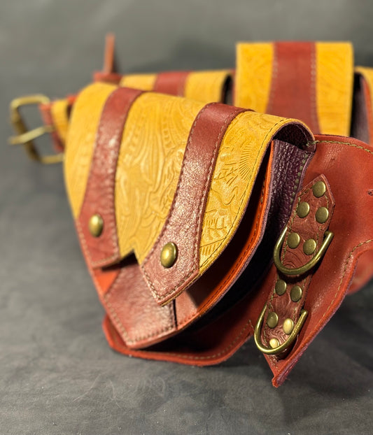 Sunflower Regal Belt (B) (Sized to Order)