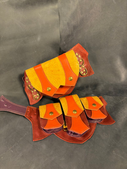 Sunflower Regal Belt (D) (Sized to Order)