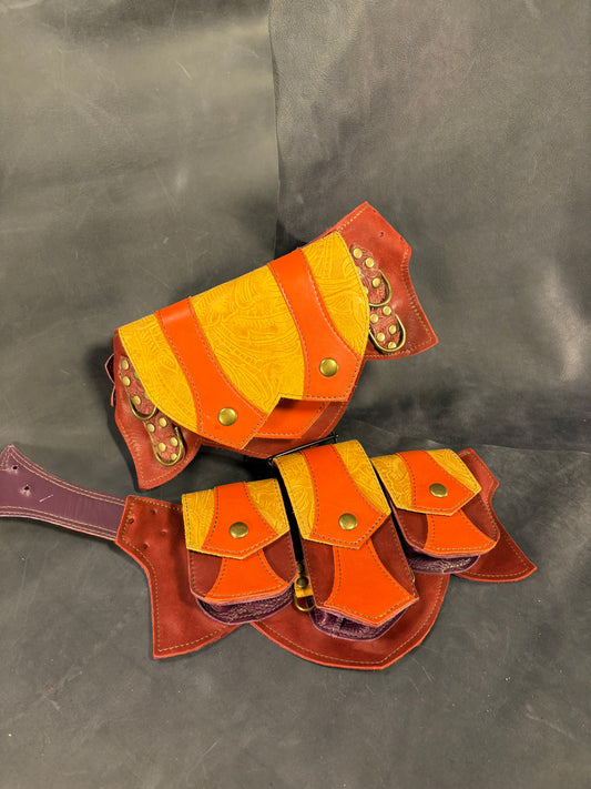 Sunflower Regal Belt (D) (Sized to Order)